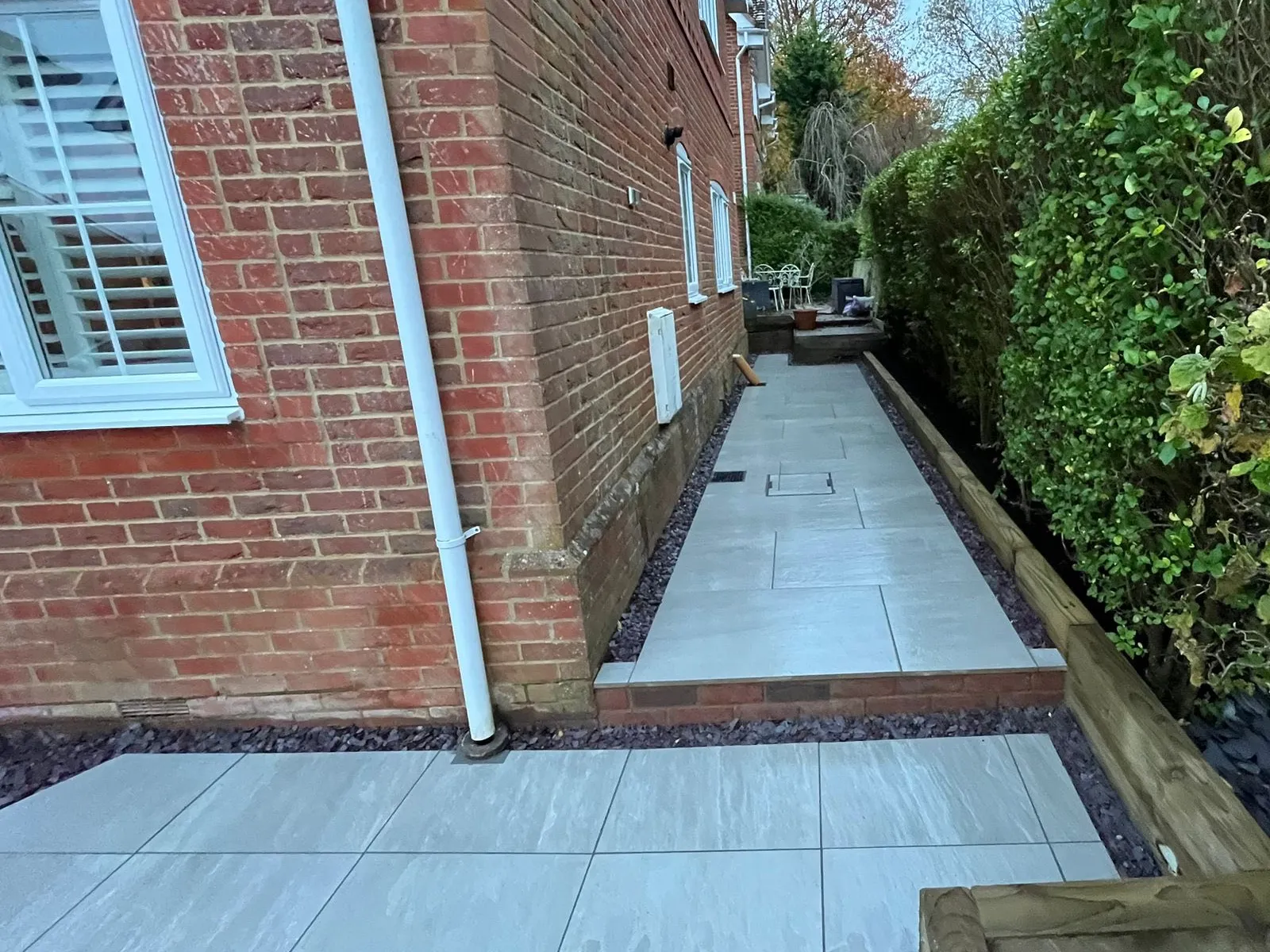 Modern patio installation